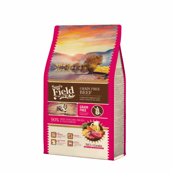 Sam’s Field Grain Free  Adult -Βοδινό 2.5kg