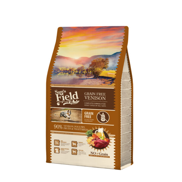 Sam’s Field Grain Free  Adult -Ελάφι & Γαλοπούλα 2.5kg