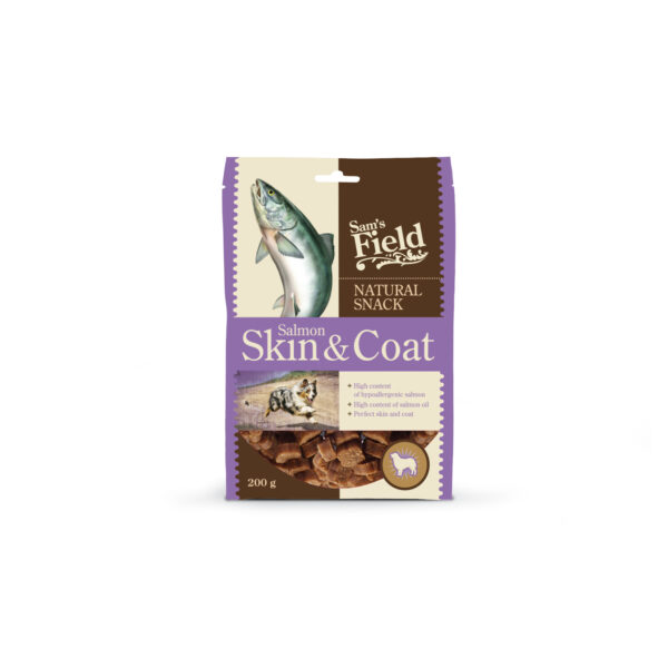 Sam's Field Natural Snack - Salmon Skin& Coat 200gr