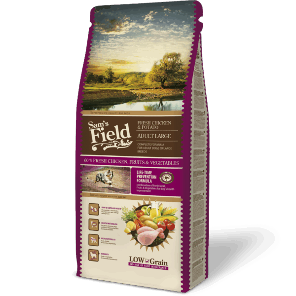 Sam’s Field Low Grain – Adult Large Κοτόπουλο & Πατάτα 13kg