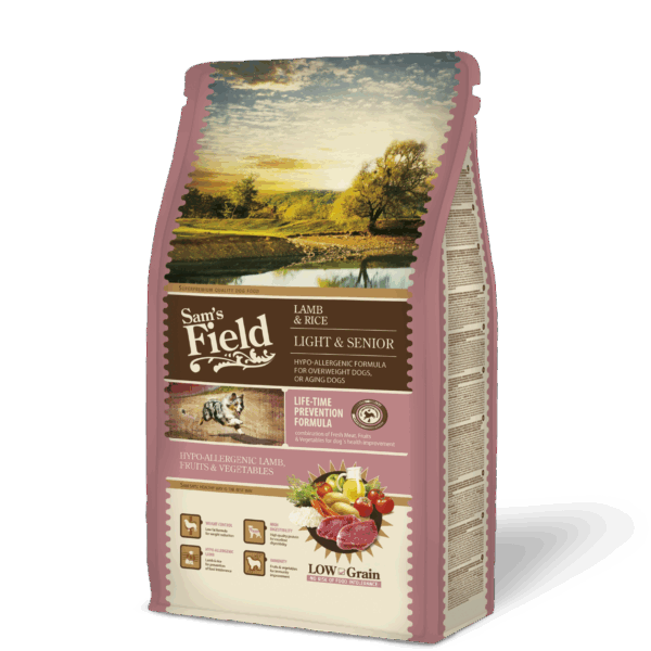Sam’s Field Low Grain – Light & Senior Αρνί 2.5kg