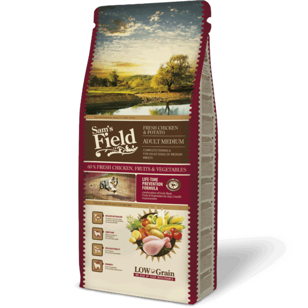 Sam’s Field Low Grain – Adult Medium Κοτόπουλο & Πατάτα 13kg