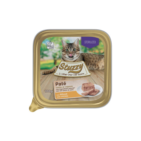 Stuzzy Sterilised Cat Πατέ Κοτόπουλο 100g