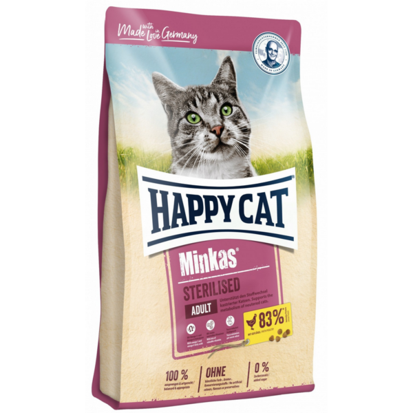 Happy Cat Minkas Sterilised Πουλερικά 10kg