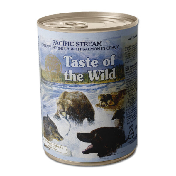 Taste of the Wild Pacific Stream Can με Σολομό σε σάλτσα 390gr