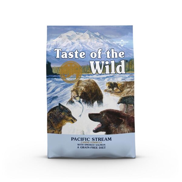 Taste of the Wild Pacific Stream με Καπνιστό Σολομό 12.2kg+ΔΩΡΟ 1 Pedigree Dentastix Large!