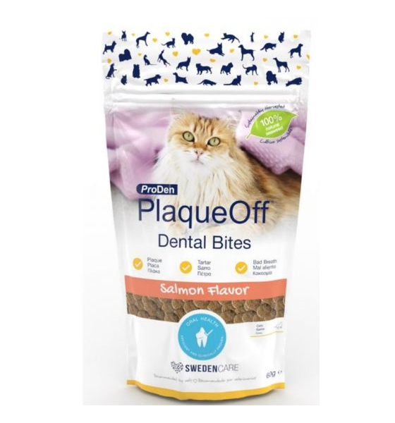 ProDen PlaqueOff Salmon Bites για Γάτες 60gr