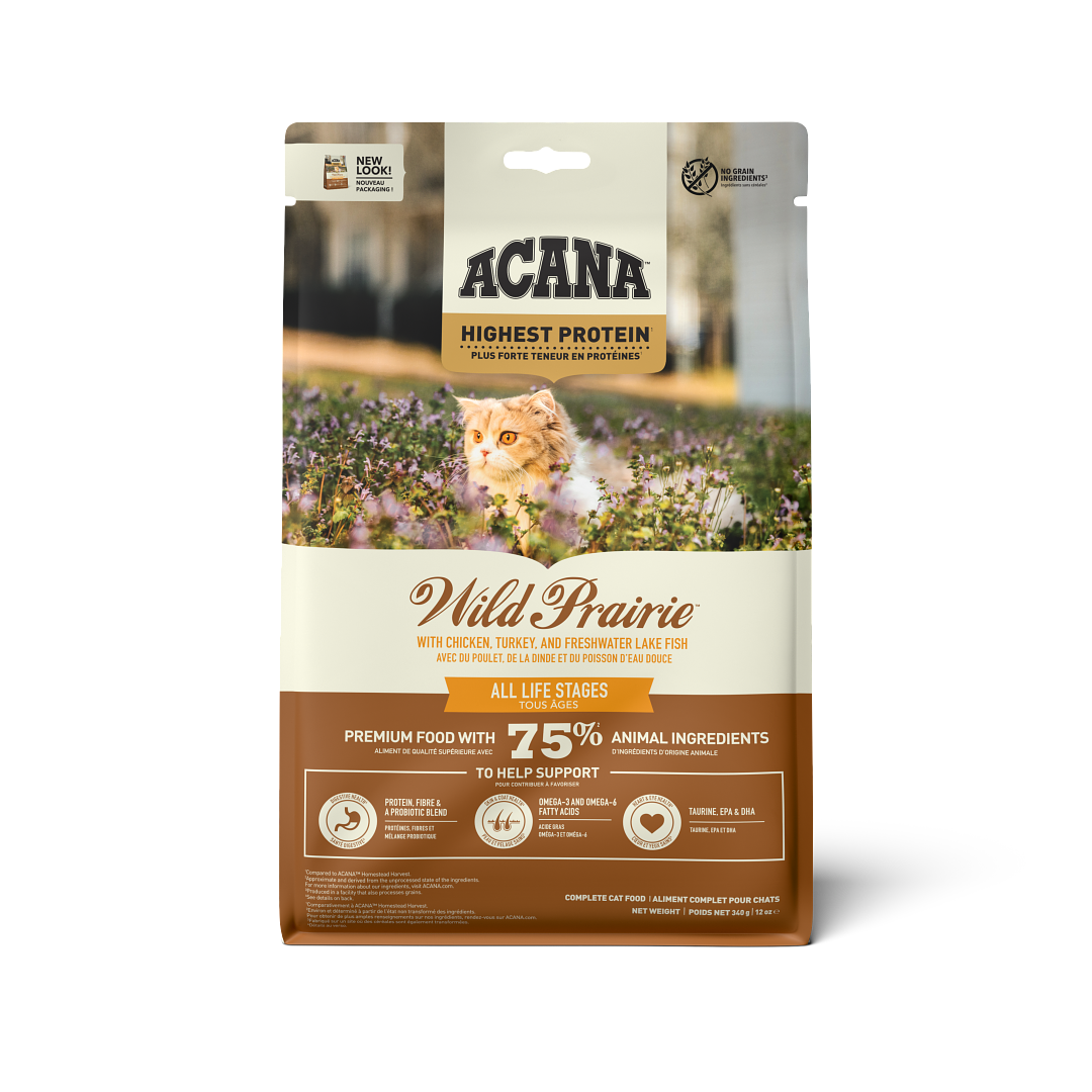 ACANA Cat Highest Protein Wild Prairie Front 340g EMEA APAC