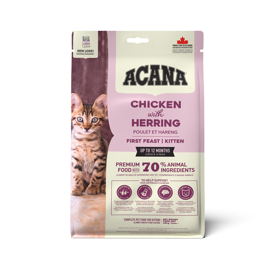 ACANA Kitten First Feast Chicken with Herring Front 340g EMEA APAC