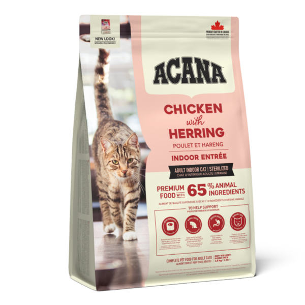 ACANA CAT INDOOR ENTREE - CHICKEN WITH HERRING 1.8kg
